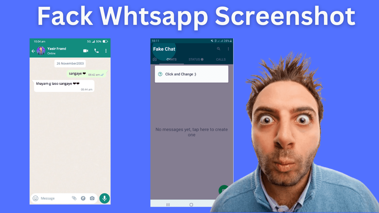 How to create WhatsApp Fack Screenshot the best trick Anybody use this Trick
