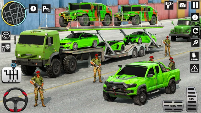 How to download and play the new US Army Games Truck Transport game any time play